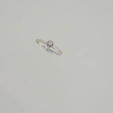 Ring diamanter 0,04ct Ø 16,5 mm 18k 1,7gr Vikt: 1,7 g