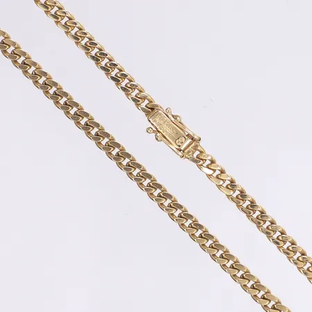 Halskedja pansar, 50cm, bredd 3,5mm, 18K Vikt: 24,9 g