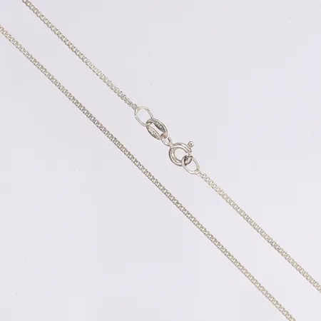 Halskedja pansar, 42cm, bredd 1mm, silver 925/1000 Vikt: 1,9 g