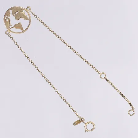 Armband, 15/18cm, bredd 1-16mm, förgyllt silver 925/1000 Vikt: 1,8 g