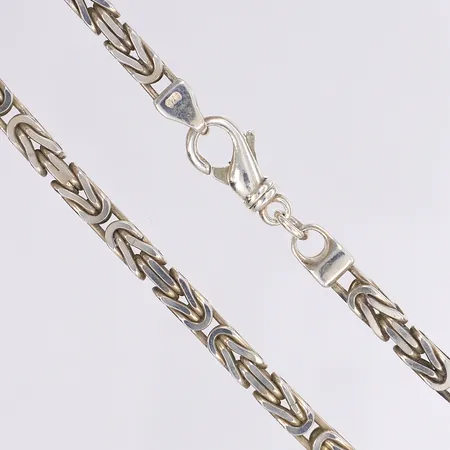 Halskedja kejsarlänk, 50cm, bredd 5,5mm, silver 925/1000 Vikt: 97,5 g