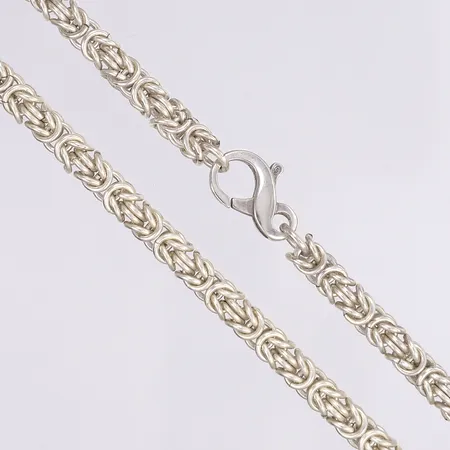 Halskedja drottninglänk, 61cm, bredd 6,5mm, silver 925/1000 Vikt: 104,8 g