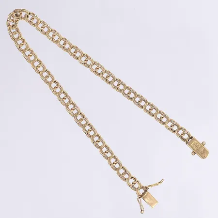 Armband Bismarck, 19.5cm, bredd 5mm, bruksslitage, 18K Vikt: 7,8 g