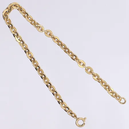 Armband ankarlänk, 18cm, bredd 4,5mm, 18K Vikt: 5 g