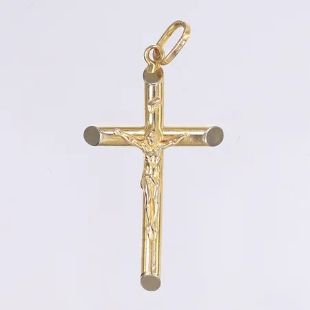 Hänge, krucifix, 49x24mm, 18K Vikt: 3,3 g