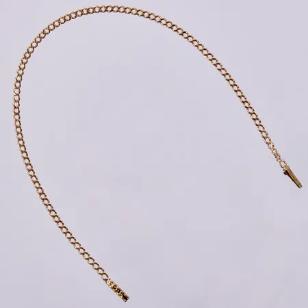 Armband Pansar, längd: ca 20cm, bredd: ca 2mm, slitna länkar vid lås, 18K  Vikt: 2,5 g