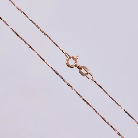 Kedja Venezia, längd: ca 36cm, bredd: ca 1mm, 18K  Vikt: 1,2 g