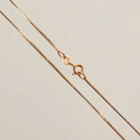Halskedja venezia, 42cm bredd 1mm, 18K  Vikt: 2,5 g