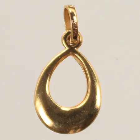 Hänge 20x10mm inkl ögla, 18K Vikt: 0,9 g
