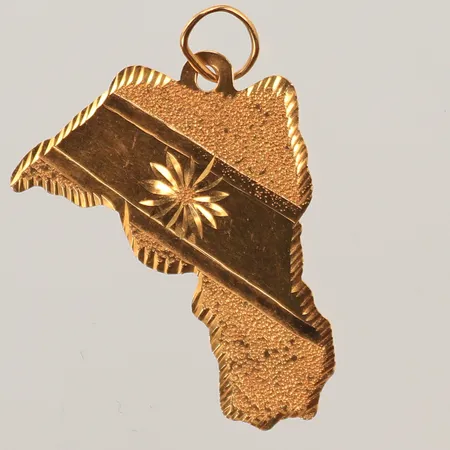 Hänge 18x28mm, 18K Vikt: 1,5 g
