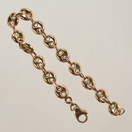 Armband, längd 16cm, bredd 6mm, 18K Vikt: 6,4 g
