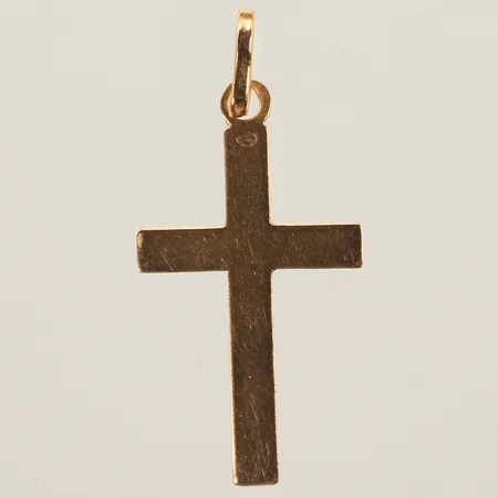Hänge kors, 26x12mm, repigt, 18K Vikt: 0,7 g