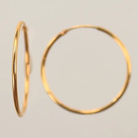 Ett par örhängen Ø30mm, 18K, 1,7g Vikt: 1,7 g
