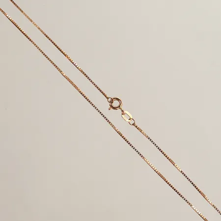Halskedja Venezia, längd 40cm, bredd 1mm, 18K Vikt: 2,2 g