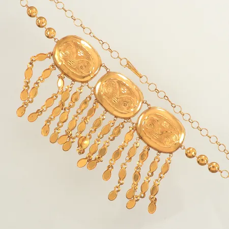Collier, ca 40cm, bredd, 5--65mm, 21K Vikt: 20,6 g