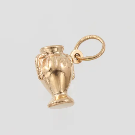 Berlock "Amfora", längd inkl.ögla 19mm. 18K. Vikt: 1,1 g