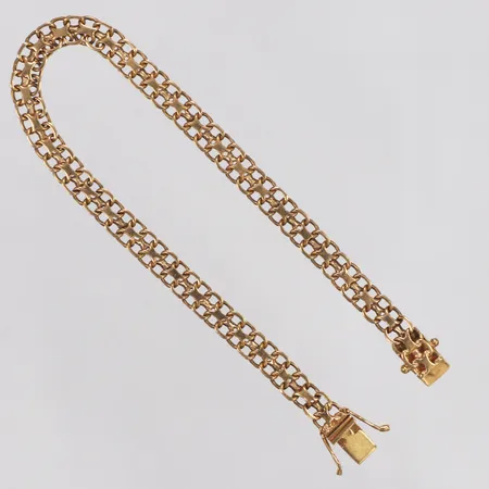 Armband, X-länk, år 1963,19,5cm, bredd 5,3mm, 18K  Vikt: 9,1 g