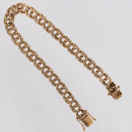 Armband, Bismarck, Nordiska Guldjuveler, 19cm, bredd 7mm, 18K  Vikt: 18,4 g