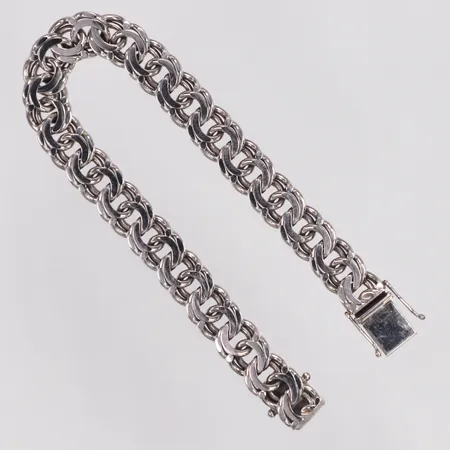 Armband, Bismarck, Jo-Ans Guld år 1989, 20cm, bredd 10mm, vitguld, 18K  Vikt: 45,7 g