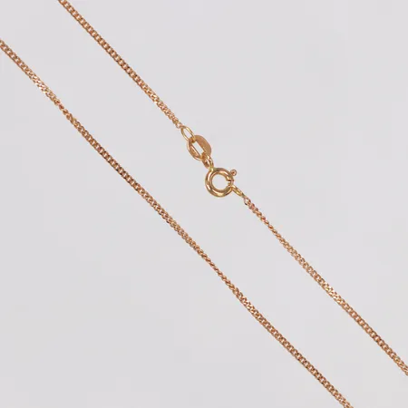 Kedja, Pansar, 40cm, bredd 1mm, italienska stämplar, 18K  Vikt: 2,3 g