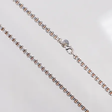 Kedja, ca 45cm, bredd 4,4mm, 925/1000 silver Vikt: 31,2 g