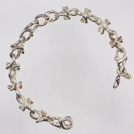 Armband, 21cm, bredd 10,5mm, 925/1000 silver Vikt: 30,6 g