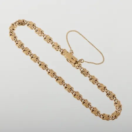 Armband, längd ca 19 cm, bredd 4.4 mm, 18k. Vikt: 7,4 g