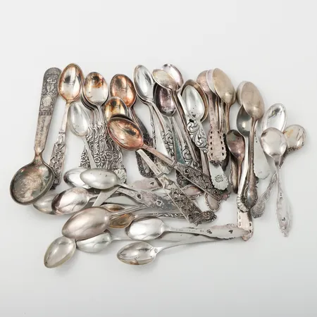 Parti skedar, silver. Vikt: 508 g