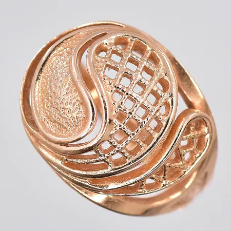 Ring, stl 17½, 14K Vikt: 5,5 g