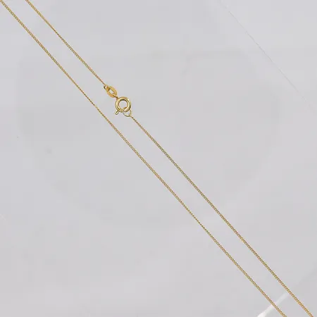 Kedja Pansar, 39cm, bredd 0,8mm, defket lås, 18K Vikt: 1,2 g