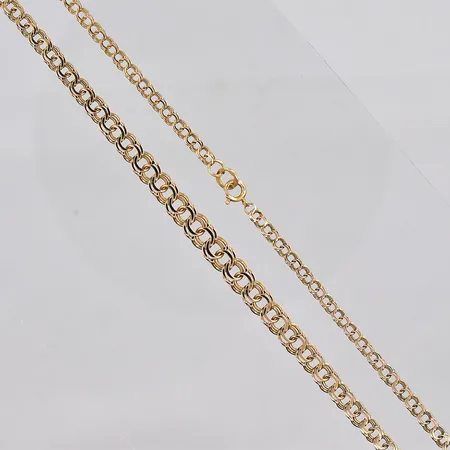 Collier doserad Bismarck, 44cm, bredd 3,5-7mm, 18K Vikt: 13,2 g