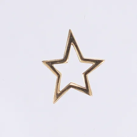 Hänge, stjärna, 15x12mm, 18K Vikt: 0,6 g