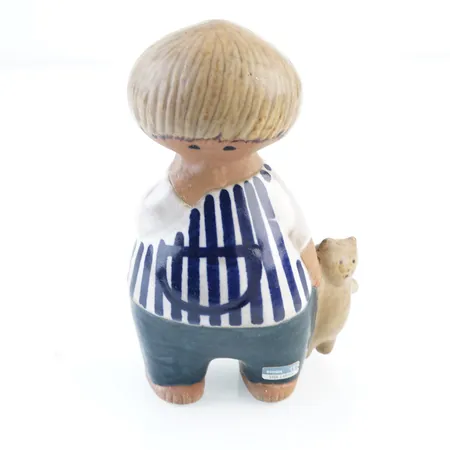 Figurin, Lisa Larsson, "Malin", signerad, etikettmärkt
