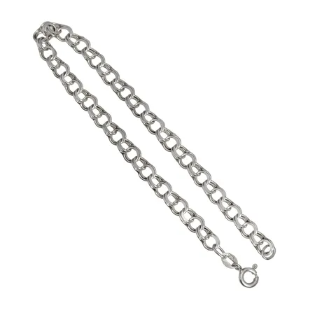 Armband Bismarck, silver 925/1000, längd 18,5 cm, bredd 5 mm, fint skick  Vikt: 3,7 g