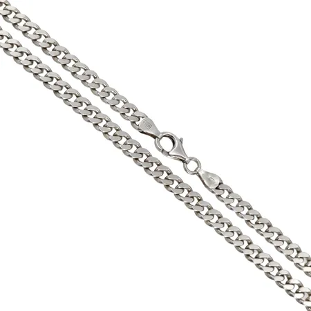 Halskedja Pansar, silver 925/1000, Guldfynd, längd 46,5 cm, bredd 5,5 mm, fint normalt använt skick  Vikt: 28,1 g