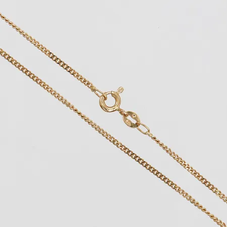 Kedja, Pansar, längd: 38 cm, bredd: 1,2 mm, 18K guld. Vikt: 2,8 g
