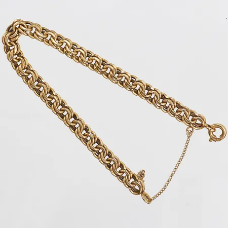 Armband, Bismarck, längd: 19 cm, bredd: 7 mm, 18K guld. Vikt: 8,6 g