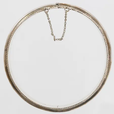 Stel armring, öppningsbar, Ø 59 mm, bredd: 11 mm, 925/1000 silver. Vikt: 16,1 g