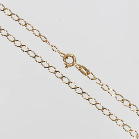 Kedja, längd: 40 cm, bredd: 2,5 mm, 18K guld. Vikt: 2,5 g