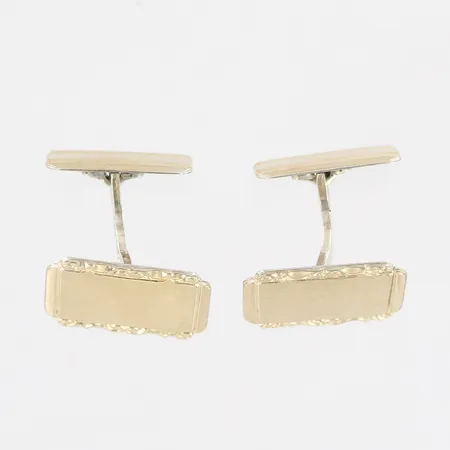 Ett par manschettknappar 20x10mm, silver  Vikt: 7,7 g
