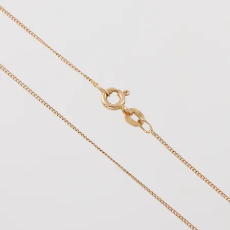 Collier Pansar, längd 45 cm, bredd 0.8 mm, 18k. Vikt: 1,6 g