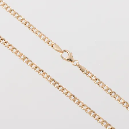 Collier Pansar (ihåligt), Guldfynd AB, längd ca 50 cm, bredd 2.9 mm, 18k. Vikt: 5,1 g
