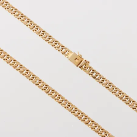 Collier, längd ca 52.5 cm, bredd 5.4 mm, 18k. Vikt: 44,8 g