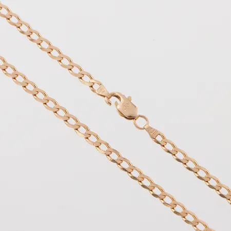 Collier Balestra, defekt lås, längd ca 46 cm, bredd 3.6 mm, 18k. Vikt: 11,4 g