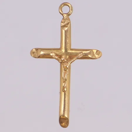 Hänge kors, 25x14mm, 18K Vikt: 1,1 g