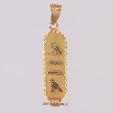 Hänge, 36x8mm, ostämplad, 21K Vikt: 2,4 g