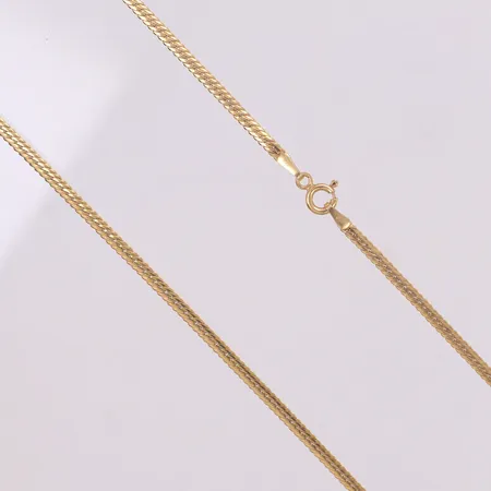 Collier, längd 42cm, bredd 3mm, 18K Vikt: 7,3 g