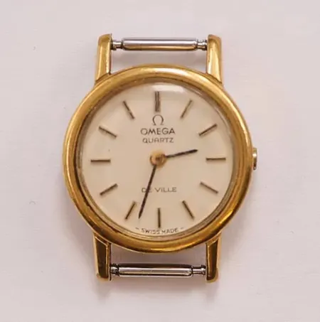 Damur Omega De Ville, 20mm, doublé, quartz, batteribyte krävs.