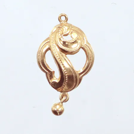 Hänge,  längd 2,2cm,18k Vikt: 0,7 g