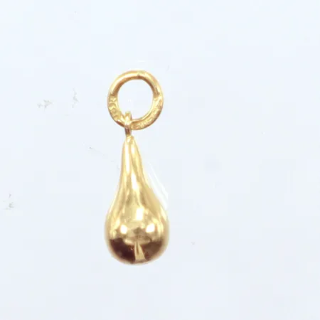 Hänge, droppe, längd 15mm, bredd 6mm, 18K  Vikt: 0,4 g